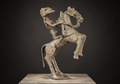 Dogon bronze rider statue