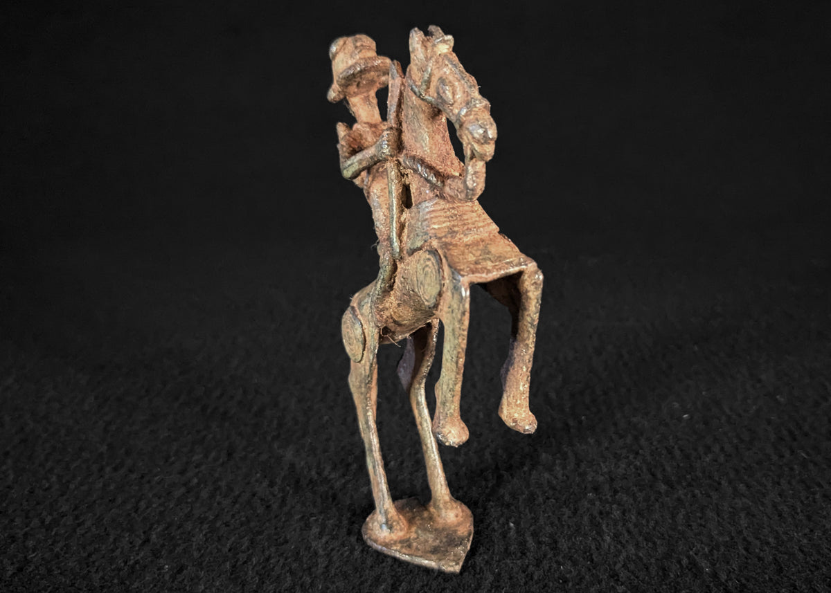 Dogon bronze rider statue