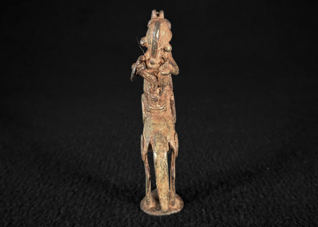 Dogon bronze rider statue