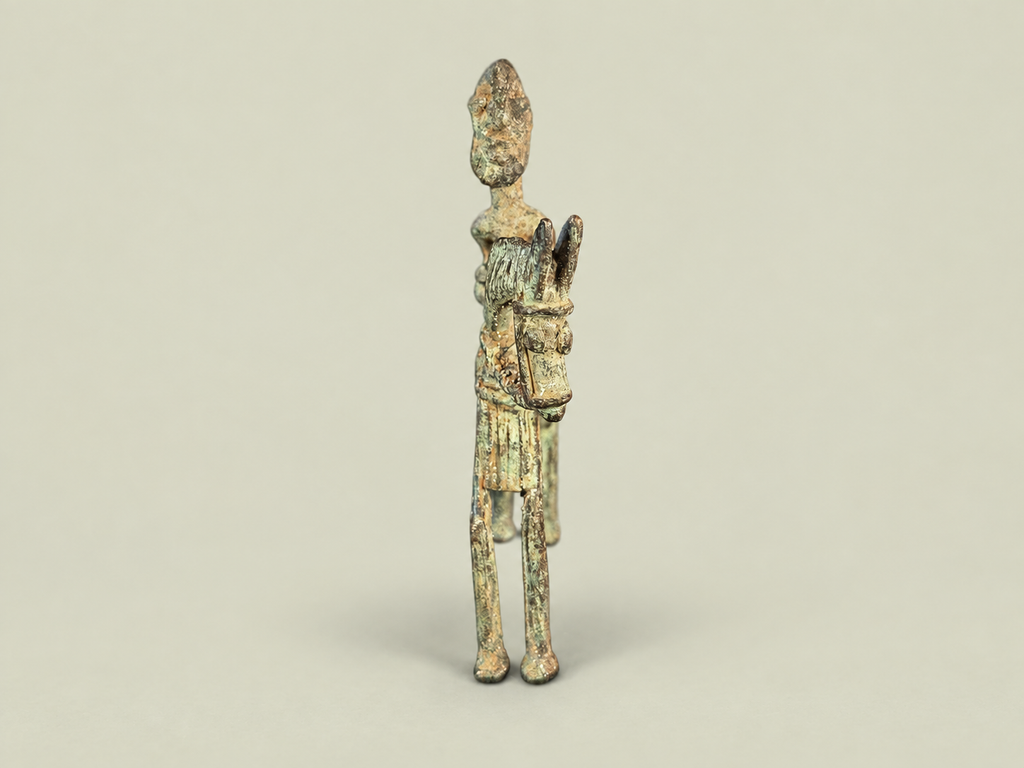 Small Dogon Horse Rider – African Bronze – Handmade in Mali