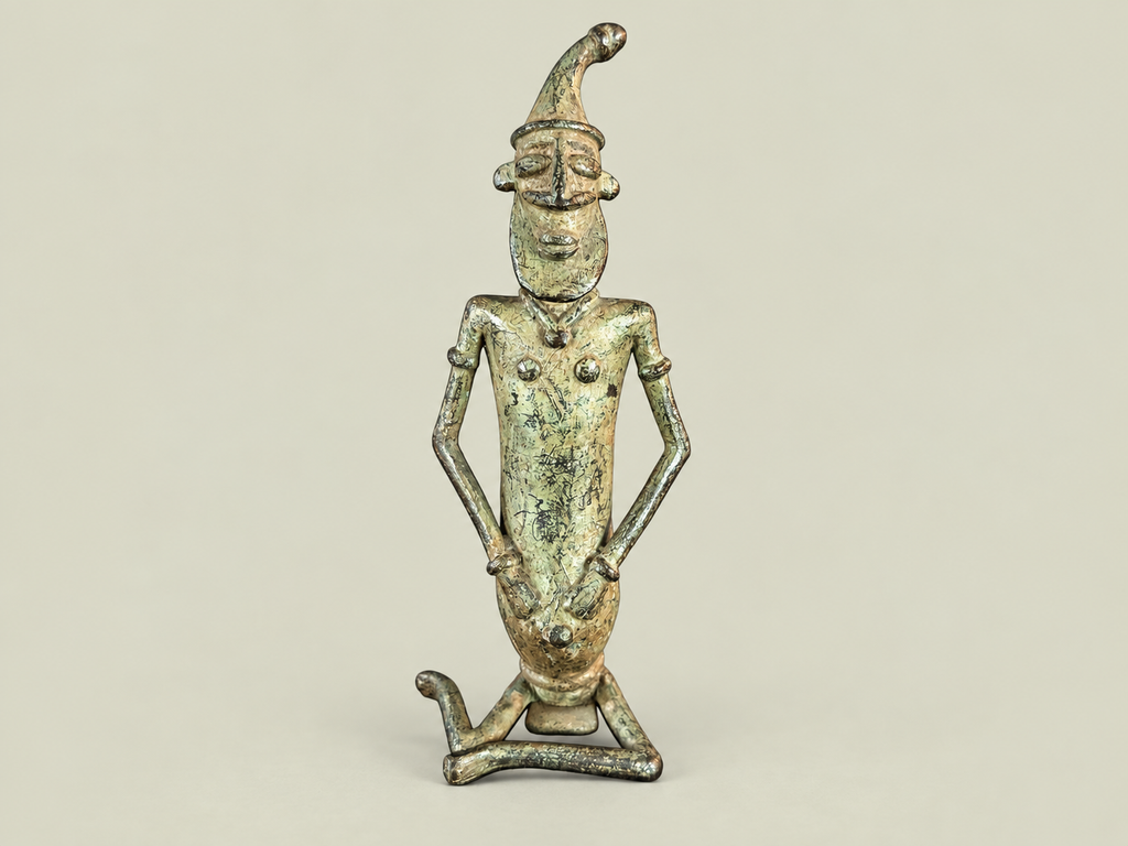 Dogon Standing Male Figure – African Bronze – Handmade in Mali