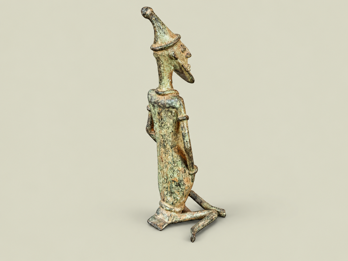 Dogon Standing Male Figure – African Bronze – Handmade in Mali