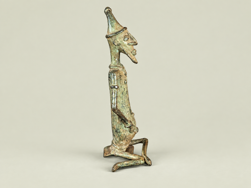Dogon Standing Male Figure – African Bronze – Handmade in Mali
