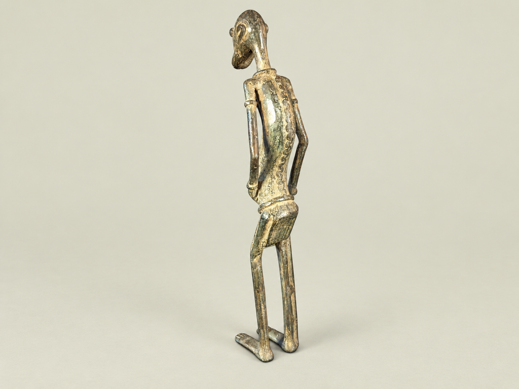 Dogon Elder Male Figure – African Bronze – Handmade in Mali