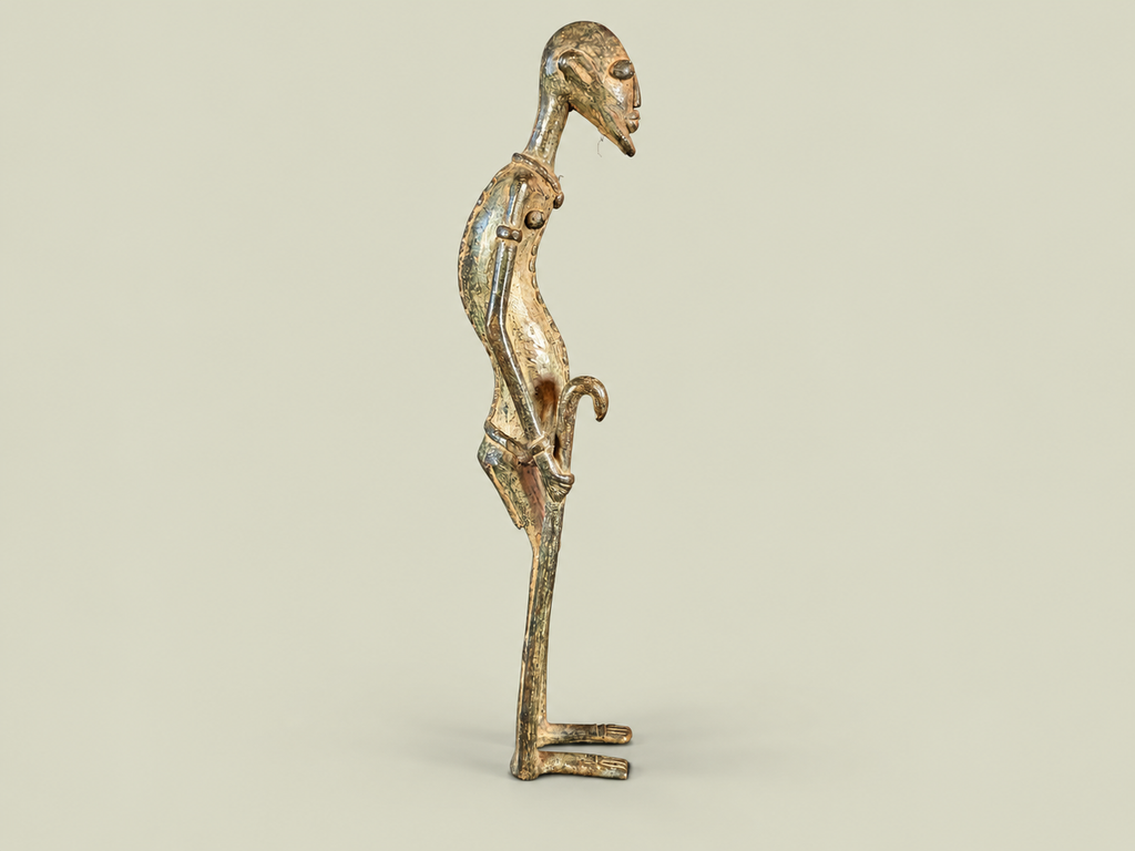 Dogon Elder Male Figure – African Bronze – Handmade in Mali