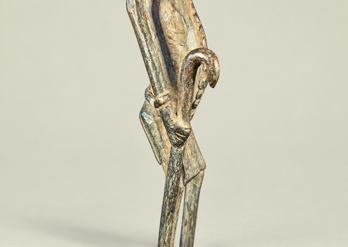 Dogon Elder Male Figure – African Bronze – Handmade in Mali