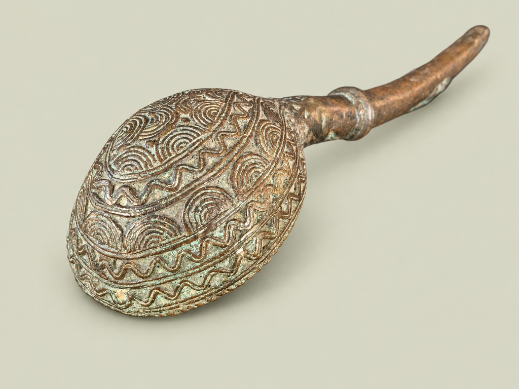Dogon Ceremonial Spoon – African Bronze – Handmade in Mali