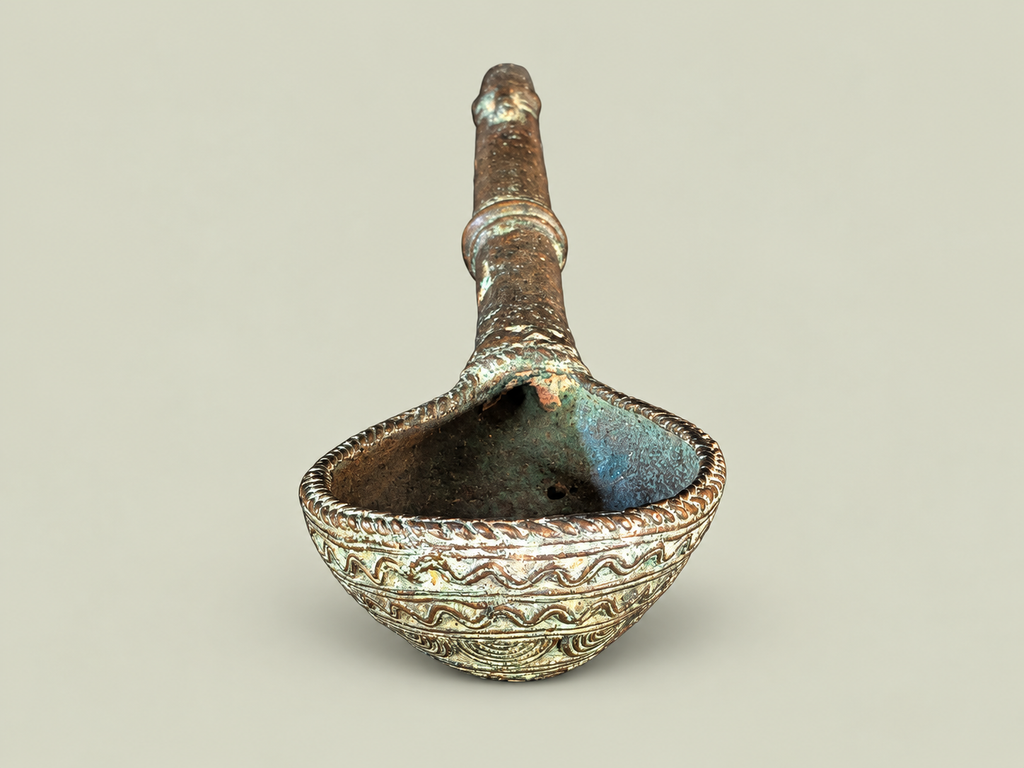 Dogon Ceremonial Spoon – African Bronze – Handmade in Mali