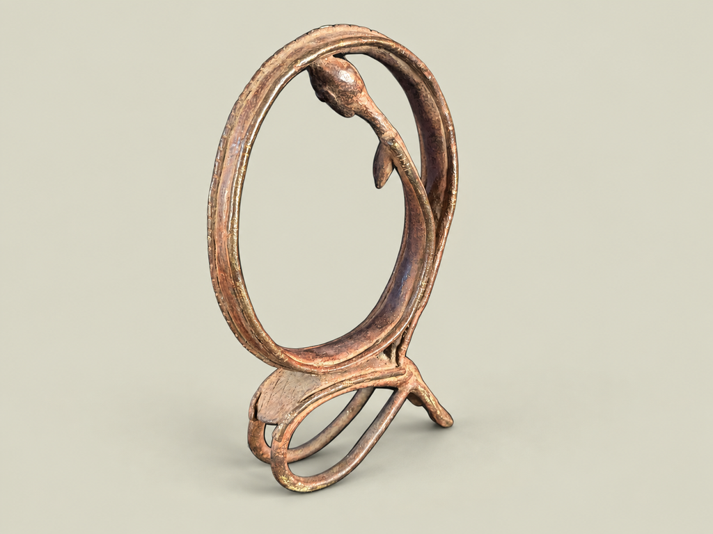 Dogon Circle of Life Sculpture – African Bronze – Handmade in Mali