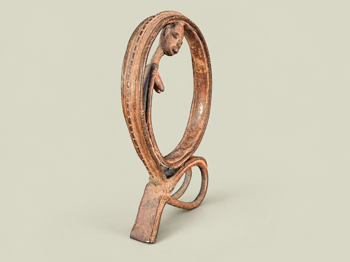 Dogon Circle of Life Sculpture – African Bronze – Handmade in Mali