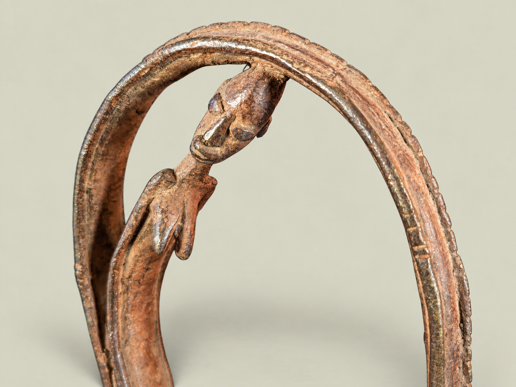 Dogon Circle of Life Sculpture – African Bronze – Handmade in Mali