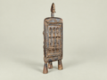 Dogon Wooden Medicine Cabinet with Carved Figures – Hand-Carved Wood – Handmade in Mali