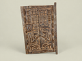 Dogon Granary Door with Carved Figures & Animals – African Bronze – Handmade in Mali