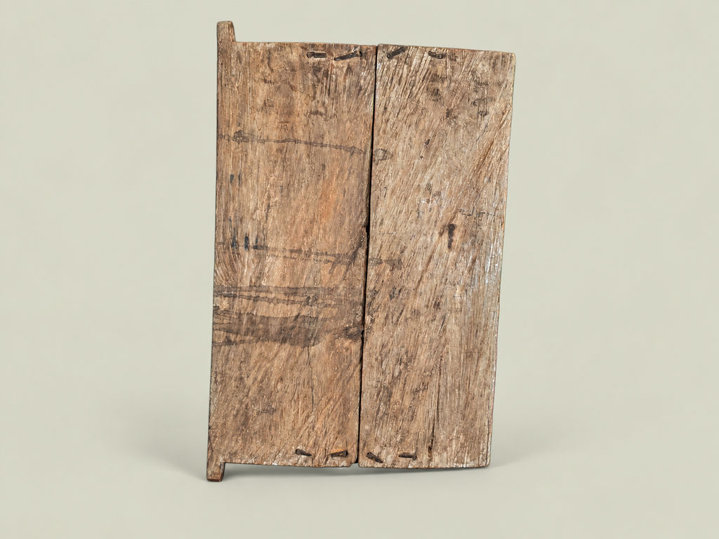 Dogon Granary Door with Carved Figures & Animals – African Bronze – Handmade in Mali