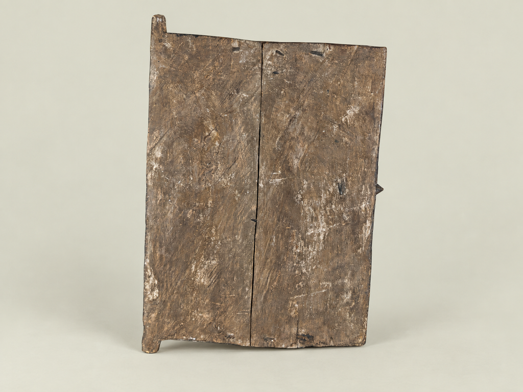 Wooden Dogon Granary Door with Geometric Motifs – Hand-Carved Wood – Handmade in Mali